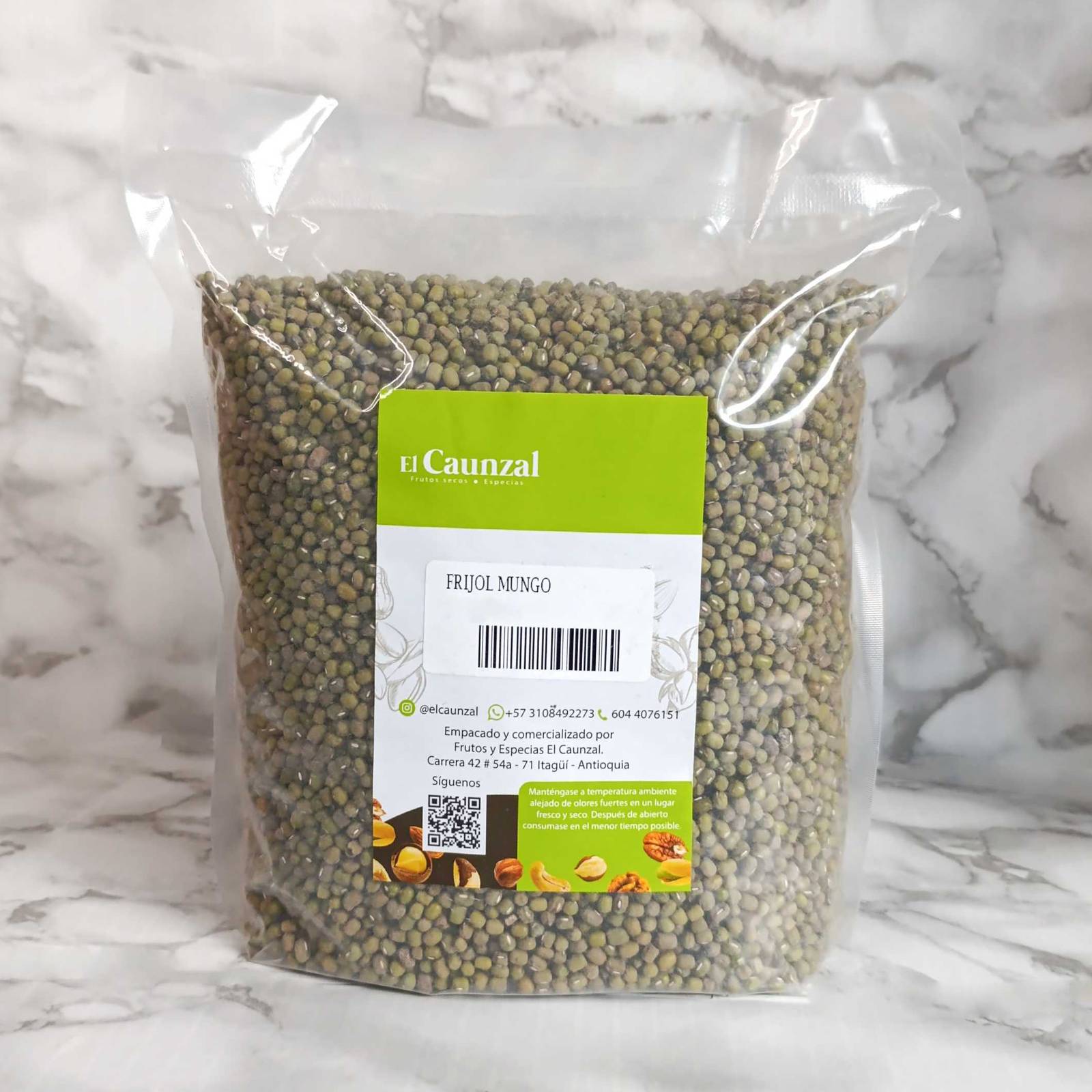 FRIJOL MUNGO - EL CAUNZAL Frutos secos; harinas; semillas; fruta deshidrata; cereales; granolas; Mecato saludable; granos; especias; harinas