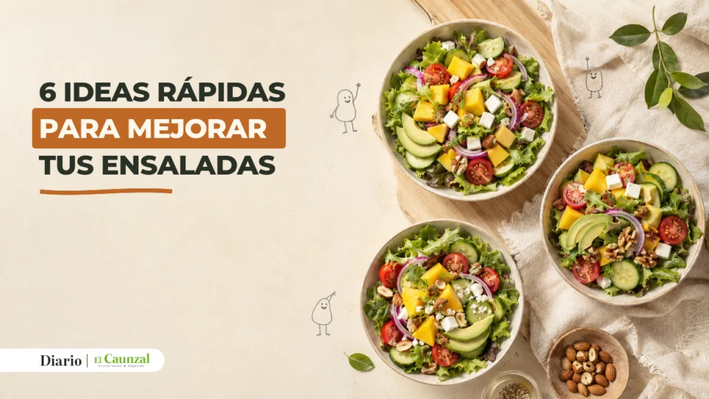6 ideas rápidas y fáciles para mejorar tus ensaladas 3 El Caunzal - Frutos Secos y Especias de Calidad ideas para mejorar ensaladas - portada del artículo de El Caunzal
