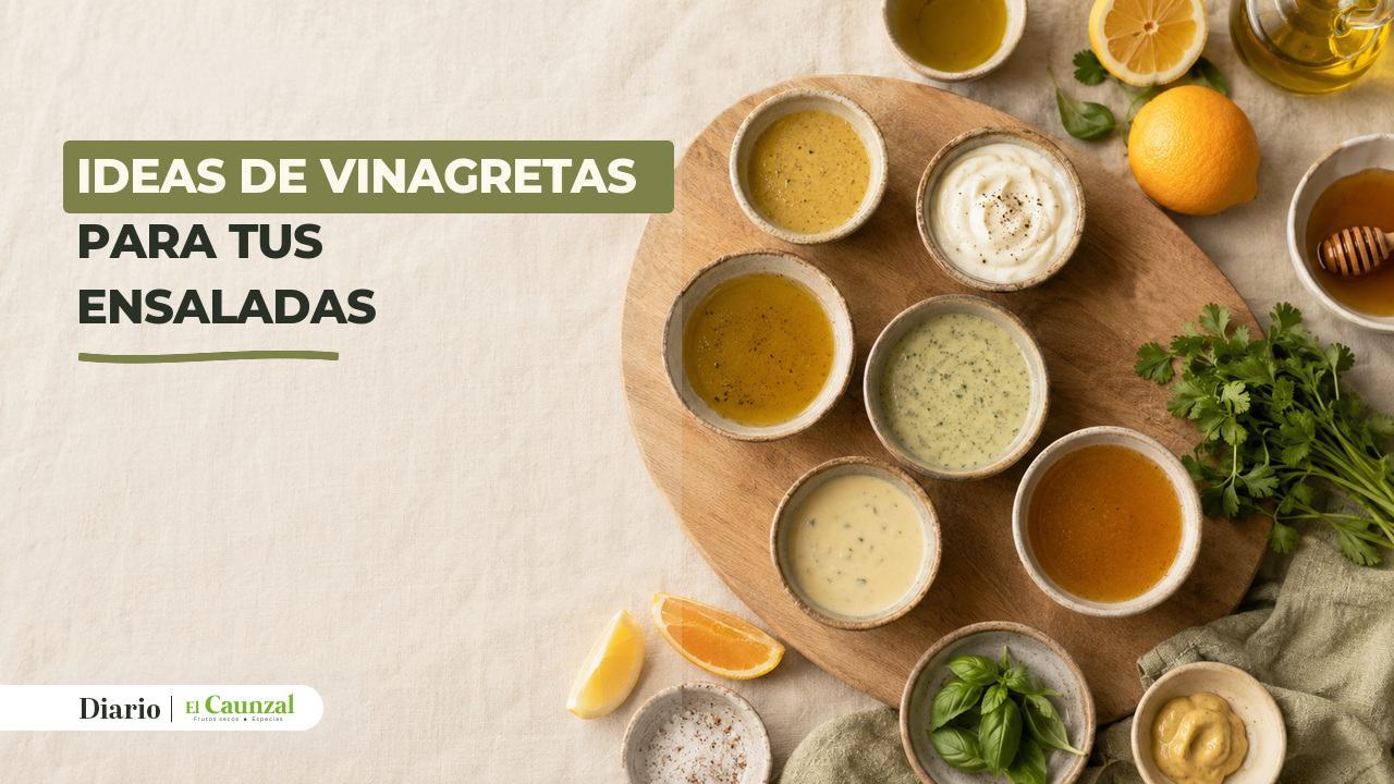 vinagretas para ensaladas - portada del artículo de El Caunzal